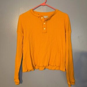 Everlane Women's Long Sleeve Tee - Bright Orange